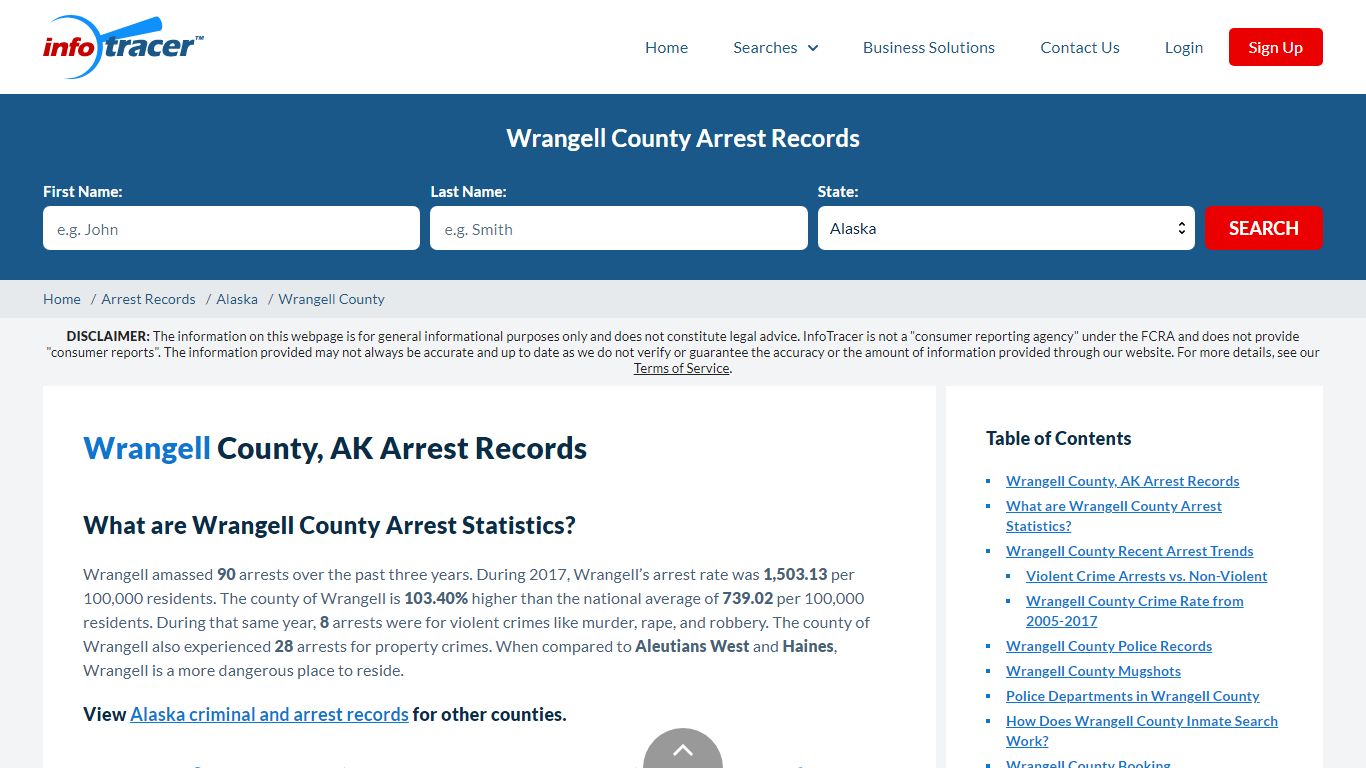 Wrangell County, AK Arrests, Mugshots & Jail Records - InfoTracer