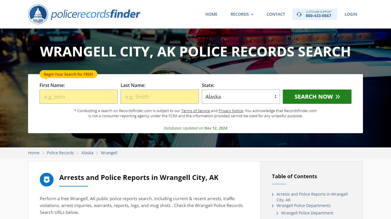 Wrangell, Wrangell County, AK Police Reports & Police Department Records